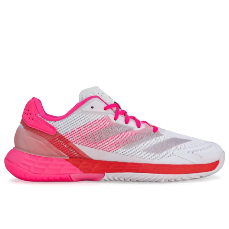 Tênis Adidas Defiant Speed 2 All Court - Quadra Rápida - Branco e Rosa