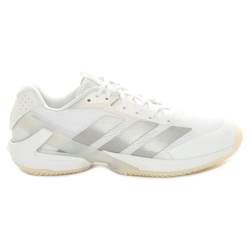 Scarpa da Tennis Donna Adidas Adizero Ubersonic 5 Clay Bianco Argento 39 1/3