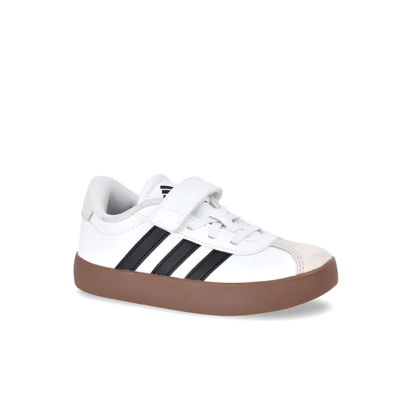 Tênis Infantil Adidas VL Court - Unissex - Branco+Preto