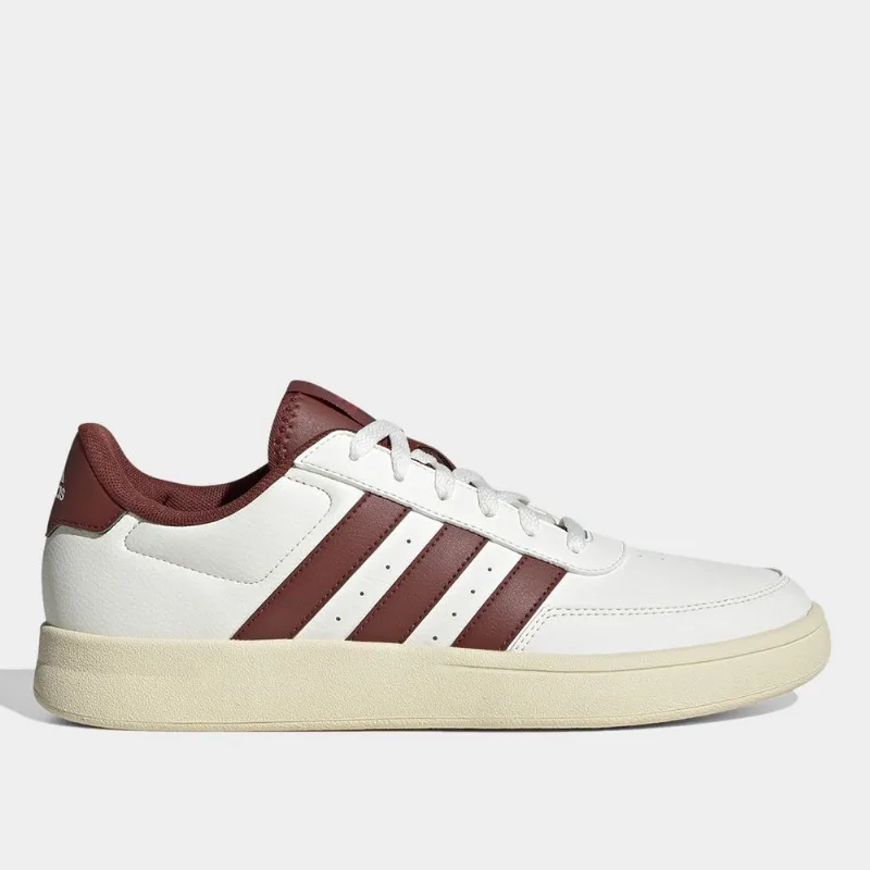 Tênis Adidas Breaknet Masculino - Masculino - Vinho+Branco