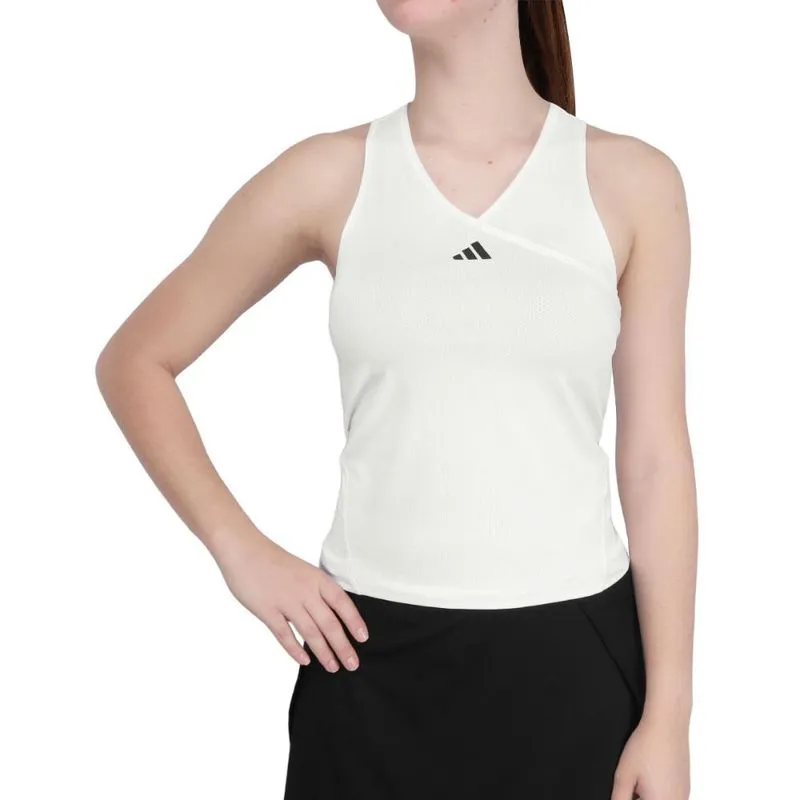 Regata Adidas Club Tennis V-Neck Branca