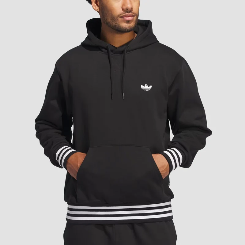 adidas Heavyweight Shmoofoil Pullover Hoodie Black Medium / Black