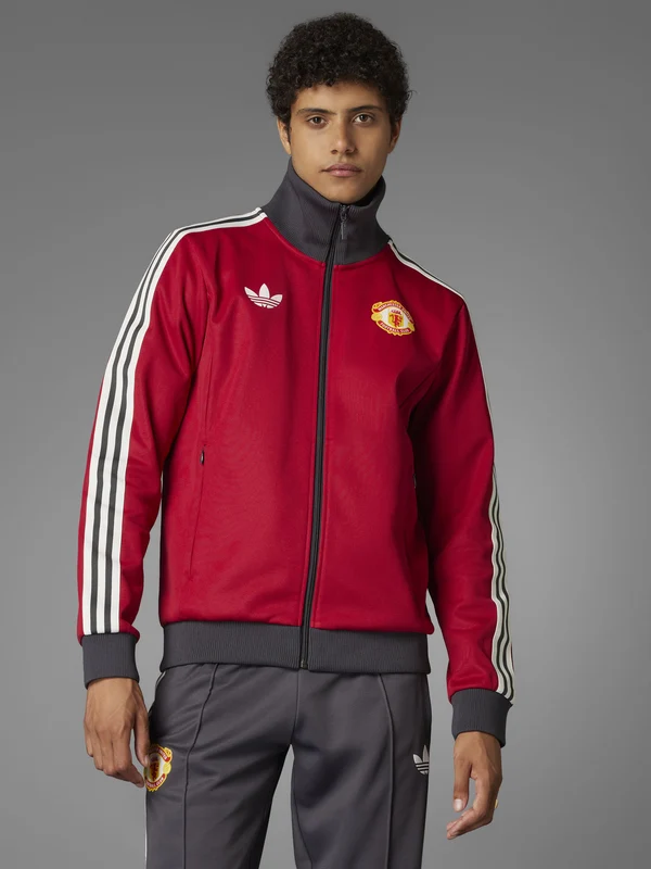 Manchester United Beckenbauer Track Top RED/RED / XS