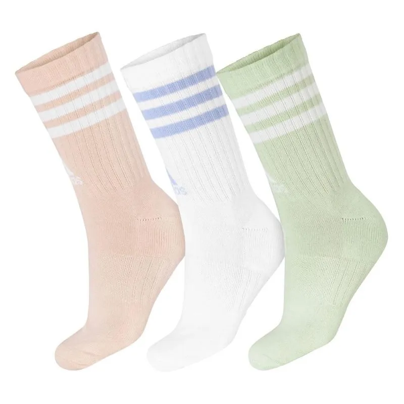 Meia Adidas 3 Stripes 43 ao 45 - Pack com 03 Pares - Diversas