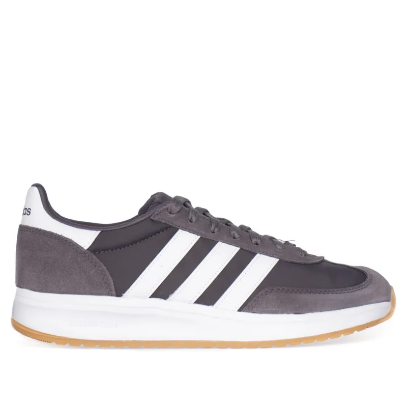 Tênis Masculino Adidas Run 70 Camurça Preto/Branco - 41