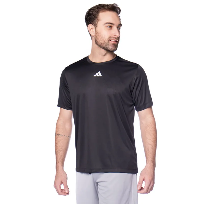 Camiseta Masculina Adidas Treino Básica Preto - G
