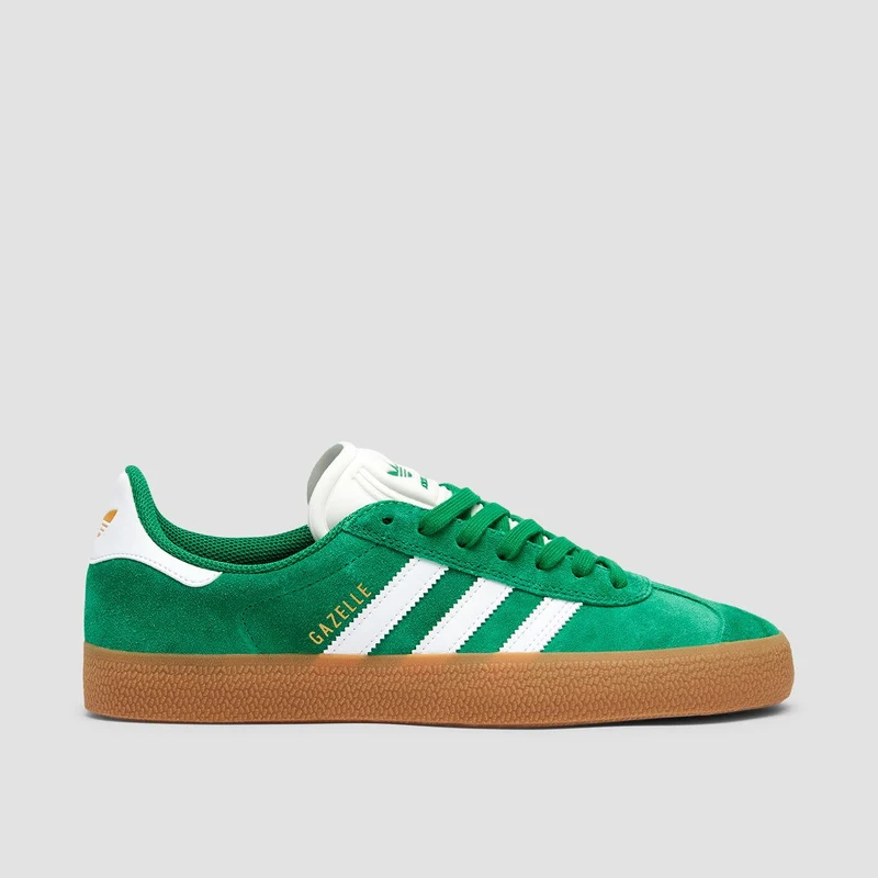 adidas Gazelle ADV Shoes - Green/Cloud White/Gold Metallic 8uk / Green/Cloud White/Gold Metallic