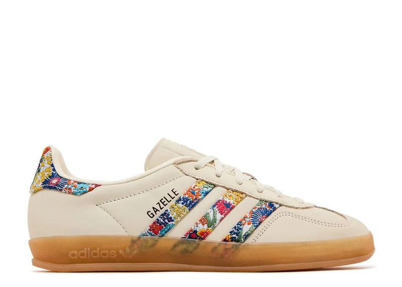 Adidas Gazelle Indoor Liberty London Floral Embroidery Stripes 42 2/3 EU