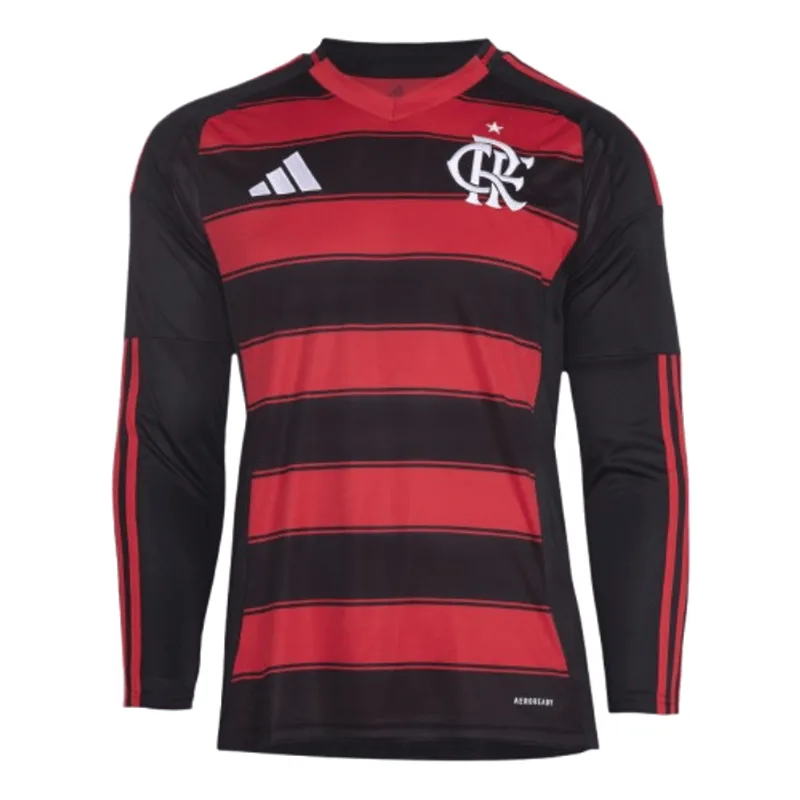 Manto Flamengo Manga Longa Jogo 1 Adidas 2025 GG