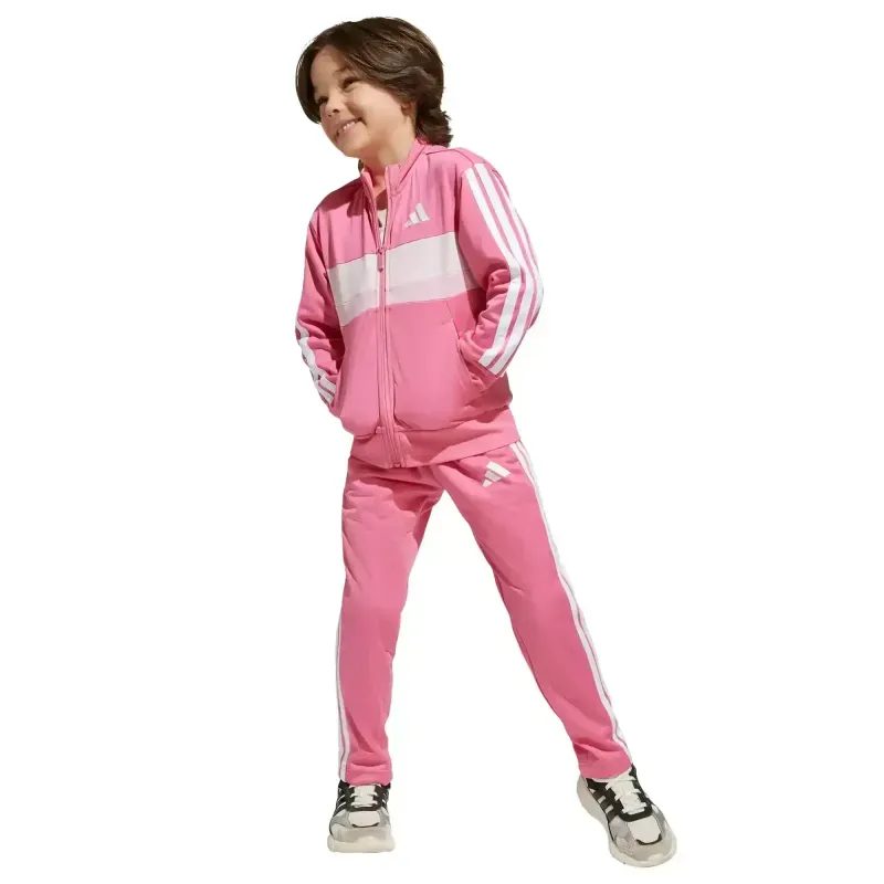 Conjunto Deportivo adidas Essentials Tiberio 3 Stripes Infantil Unisex JI6208 4-5 Años