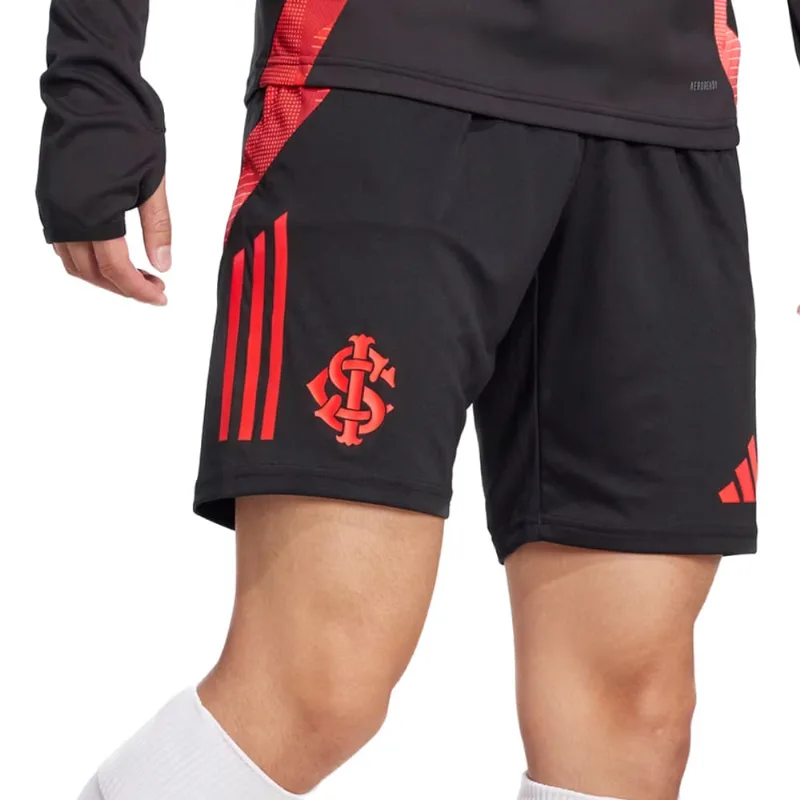 Short Masculino Adidas Treino Inter AEROREADY Preto/Vermelho - M