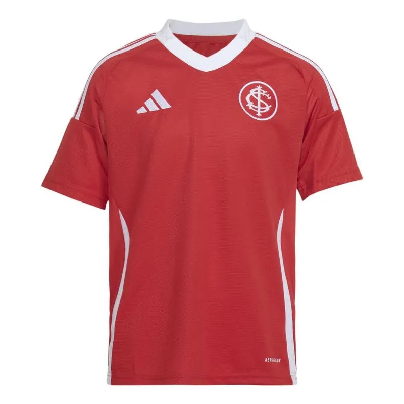 Camisa Infantil de Futebol Internacional 25/26 1 Home Adidas Camisa Infantil Internacional 25/26 1 Home Adidas Vermelha, vermelha, 7- 8 ANOS