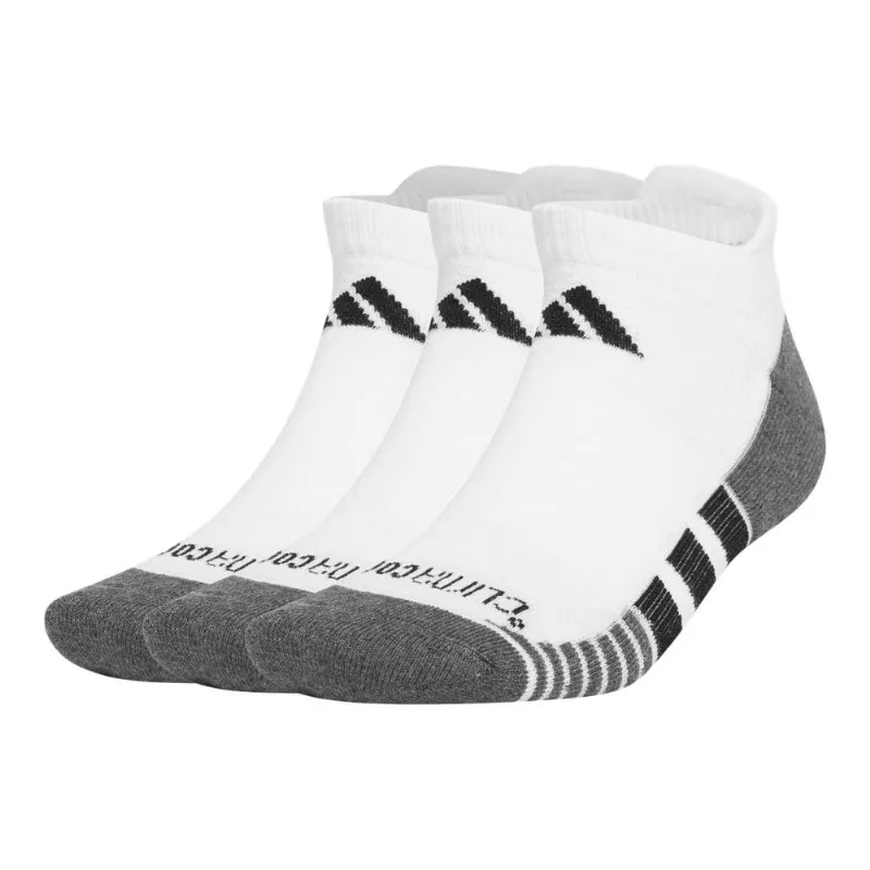 Kit Meia Adidas Casual Sport Cano Curto - 3 Pares - Unissex - Branco