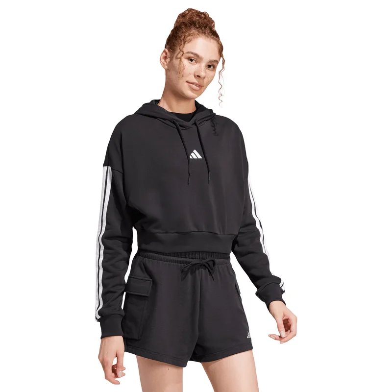 Sudadera adidas Essentials French Terry Crop 3 Stripes Mujer JE0017 EGD