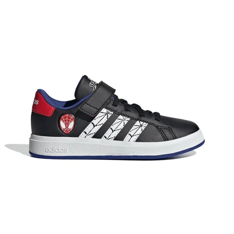 Tênis Adidas Grand Court Homem-Aranha Juvenil Preto PRETO/BRANCO/AZUL - 28