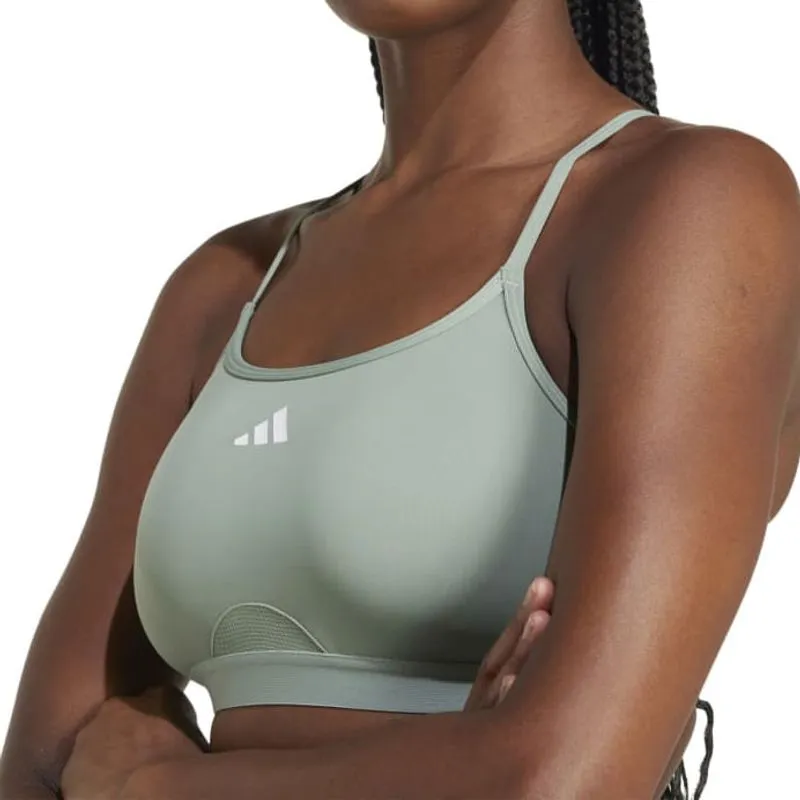 Top Adidas Esportivo Aeroreact Feminino Verde SILVER GREEN - G