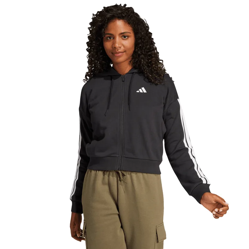 Chamarra adidas Essentials French Terry 3 Stripes Mujer JE0052 EGD