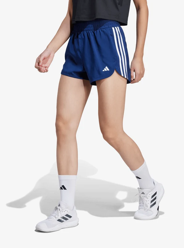 Pacer Training 3-Stripes Woven High Rise Shorts BLU/BLU / S/5