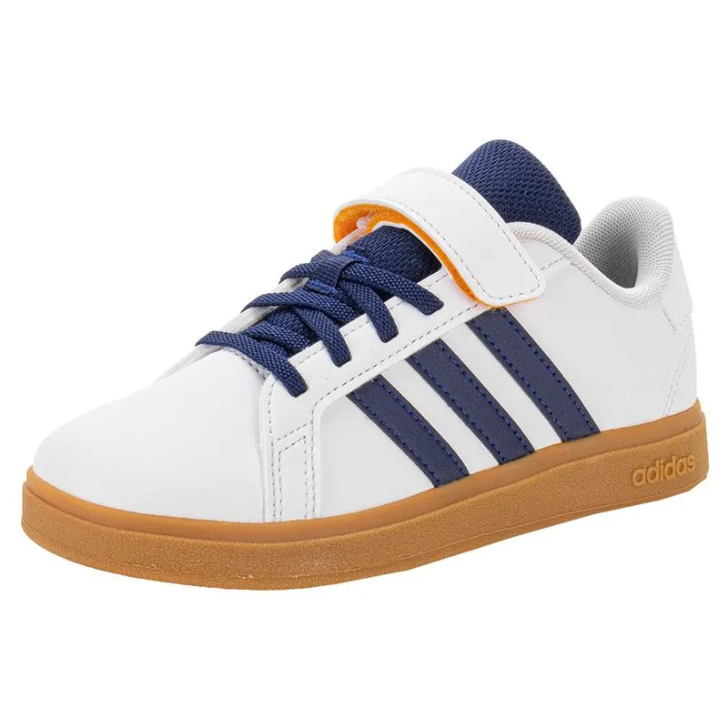 Tênis Infantil Grand Court 2.0 Adidas JI0973 BRANCO/AZUL 31