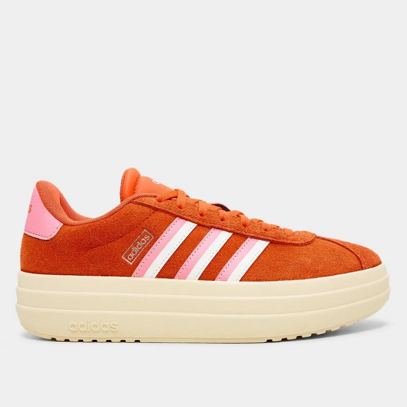 Tênis Adidas VL Court Bold Feminino - Feminino - Vermelho+Rosa