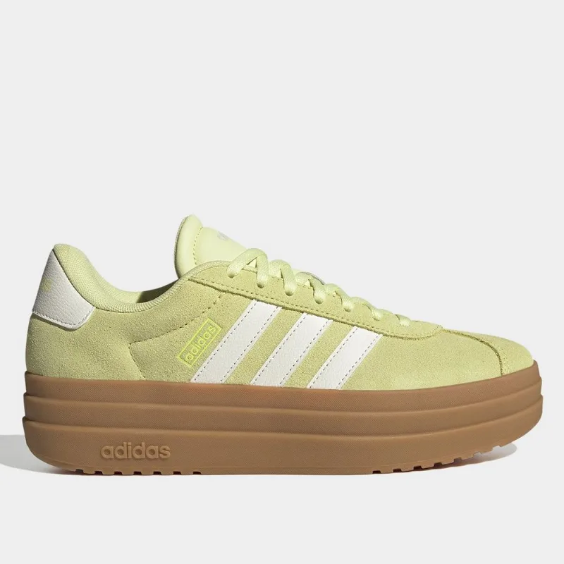 Tênis Adidas VL Court Bold Feminino - Feminino - Amarelo+Branco