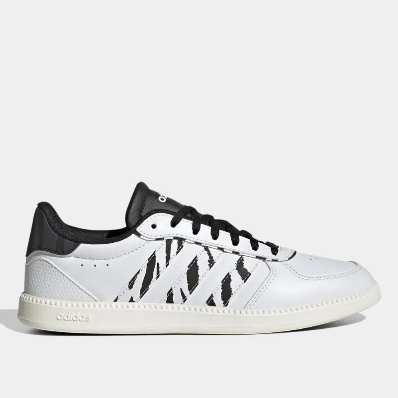 Tênis Adidas Breaknet Sleek Feminino - Feminino - Branco+Grafite