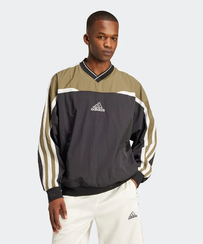 adidas Cutline Pullover Long-Sleeve Top Siyah / L