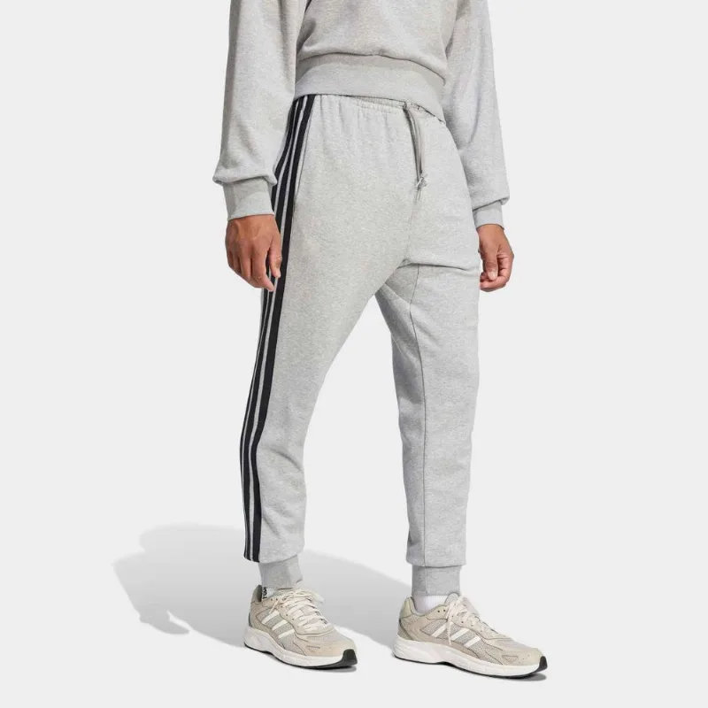 Calça Adidas French Terry 3 Listras Masculina - Masculino - Cinza