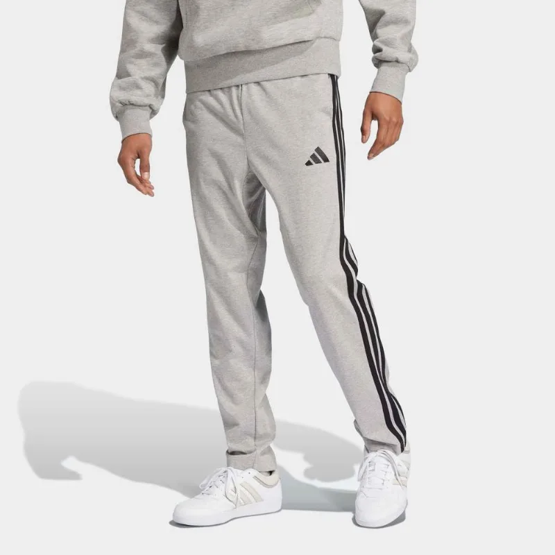 Calça Adidas Single Jersey 3 Listras Masculina - Masculino - Cinza