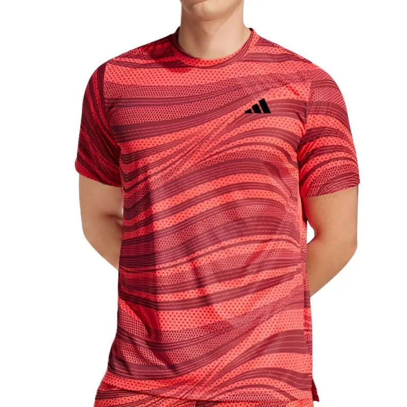Camiseta Adidas Club Tennis Graphic Climacool Vermelha