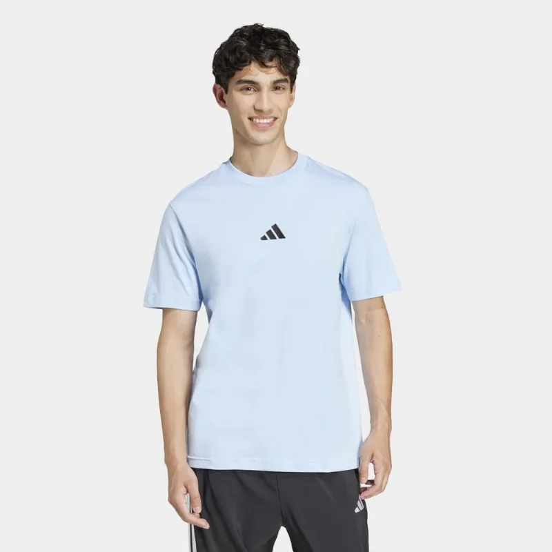 Camiseta Adidas Small Logo Masculina - Masculino - Azul+Preto