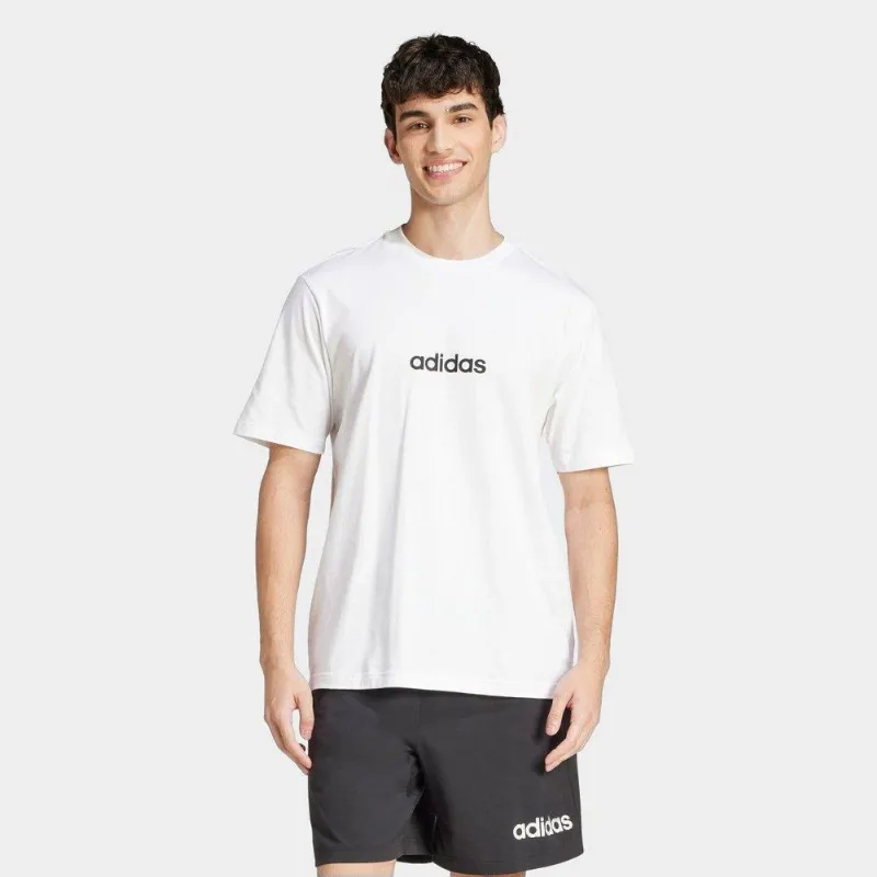 Camiseta Adidas Logo Linear Masculina - Masculino - Branco