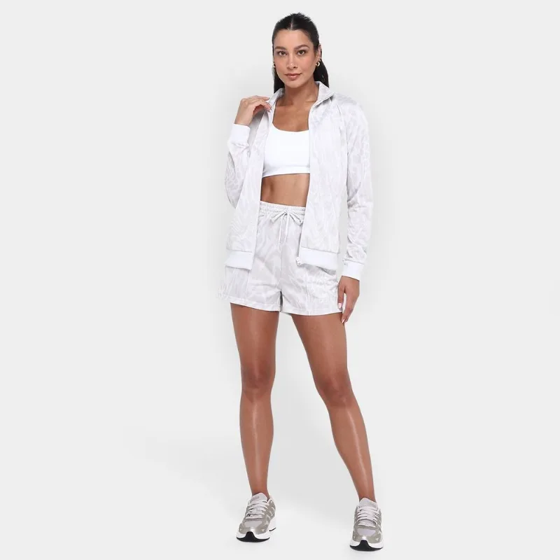 Conjunto Adidas Logo Linear Feminino - Feminino - Bege