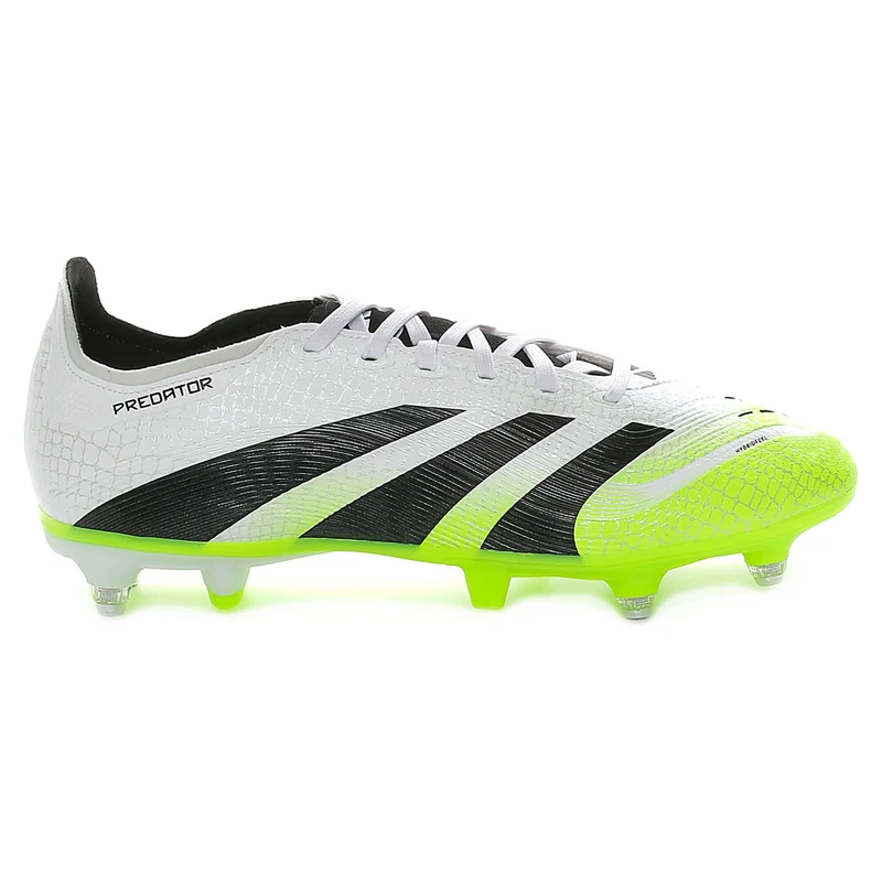 Scarpa da Calcio Uomo Adidas Predator League Soft Ground Bianco Nero Lime 44