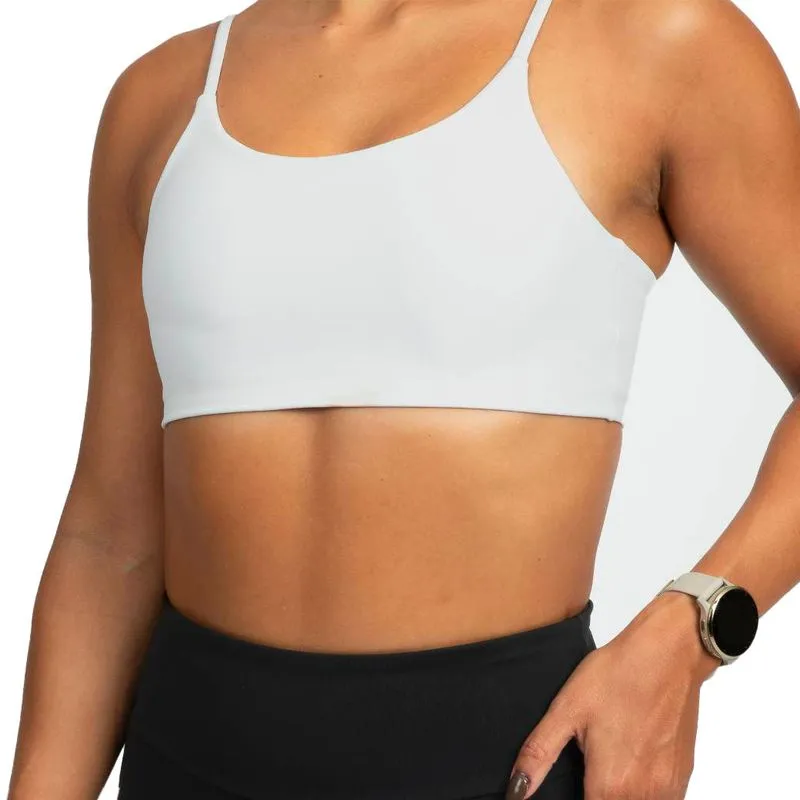 Top Feminino Essentials Suporte Leve Adidas Branco 2M