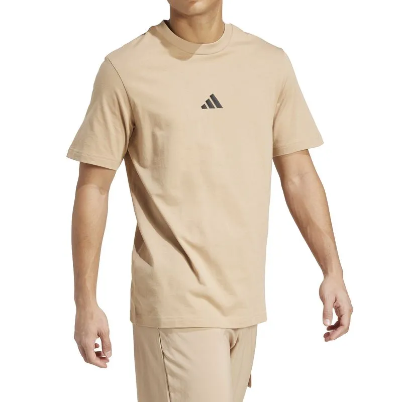 Camiseta Masculina Casual Adidas Bege M
