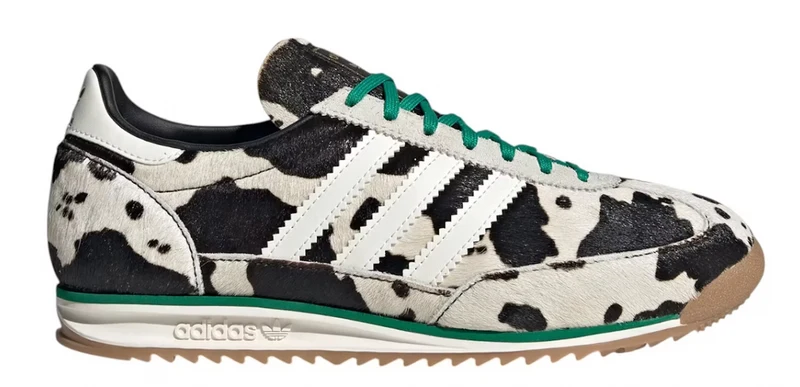 Adidas SL 72 OG Cow Print Black White 43 1/3 EU