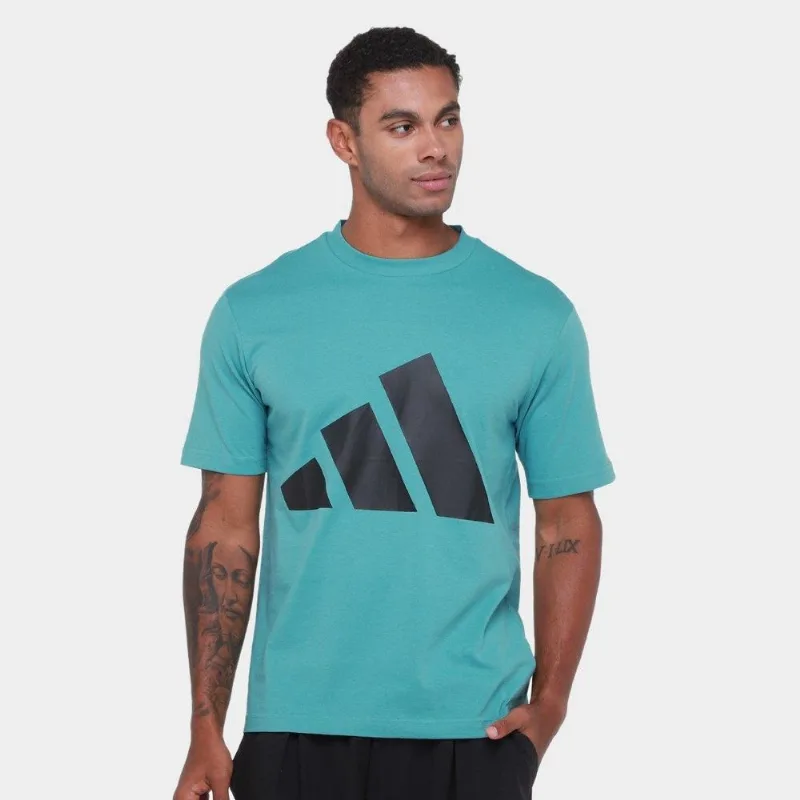 Camiseta Adidas Big Logo Masculina - Masculino - Azul Turquesa