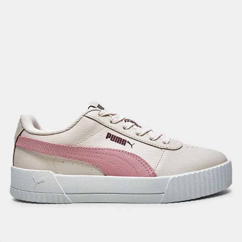 Tênis Puma Carina Lux Bdp Feminino - Feminino - Bege+Rosa