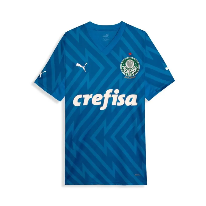 Camisa Palmeiras 2024 Puma Goleiro Torcedor Home Masculina - Azul GG