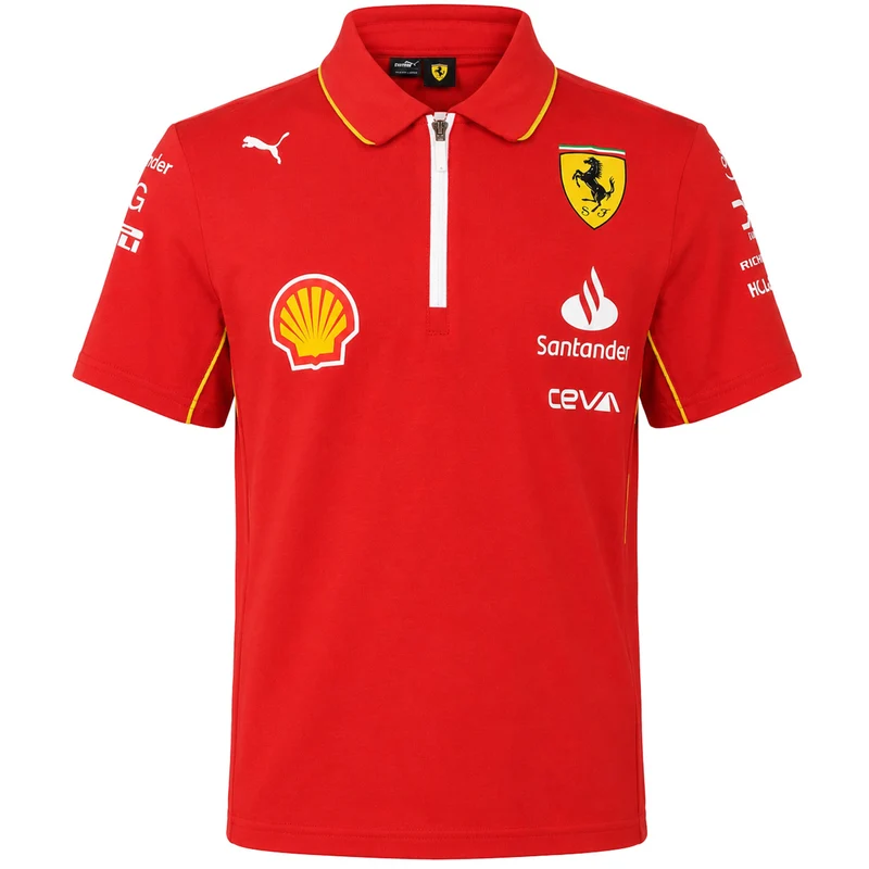 Puma x Scuderia Ferrari Team Kids Red Polo Shirt 7-8Y