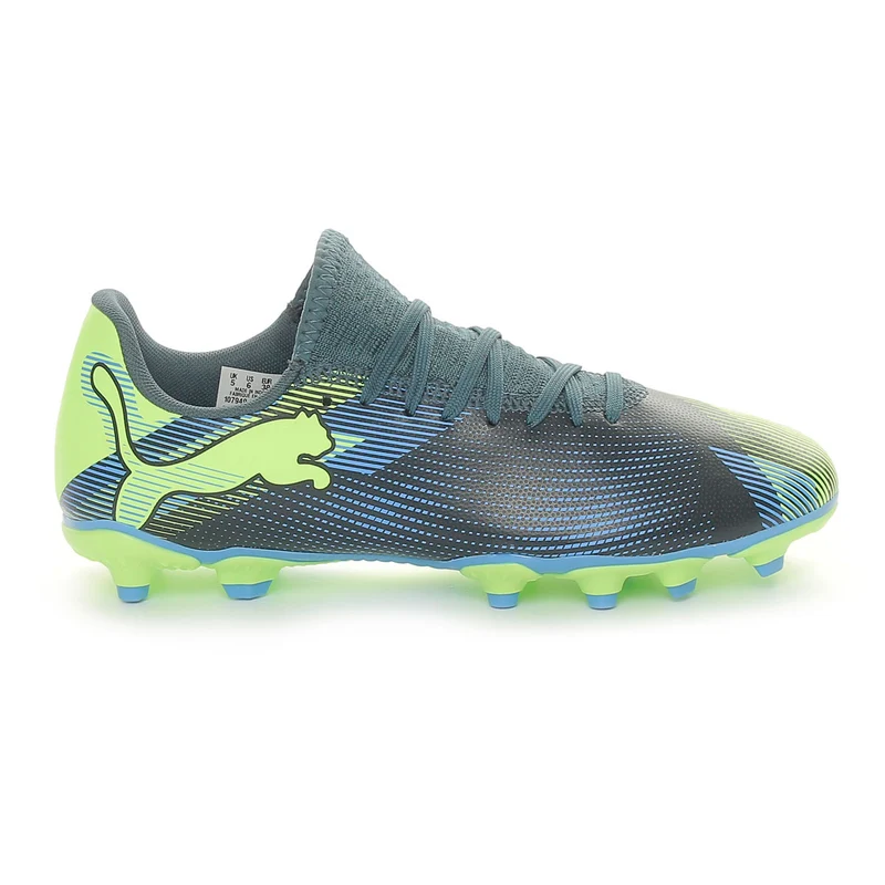 Scarpa da Calcio Bambino Puma Future 7 Play Firm Ground Artificial Ground Grigio Viola 38 1/2