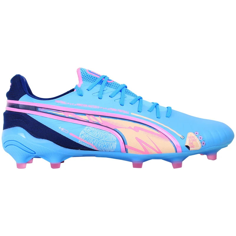 Puma King Ultimate Vol. Up FG/AG Mens Blue Football Boots 6.5