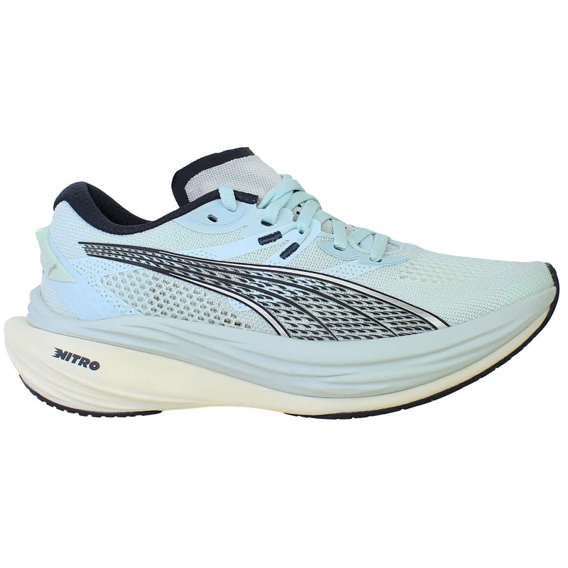Puma Deviate Nitro 3 Womens Light Blue Running Shoes 3.5