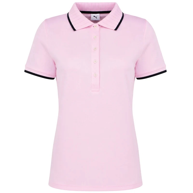 Puma x Arnold Palmer Pique Womens Pink Golf Polo Shirt M