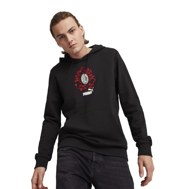 Felpa Uomo Puma Culture AC Milan Nero L