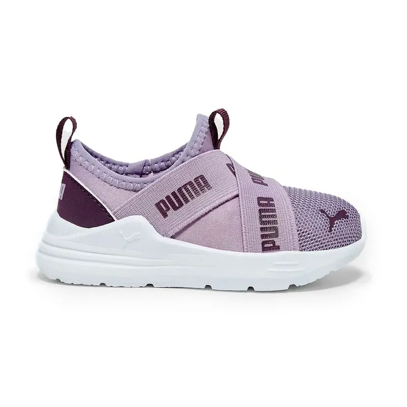Tênis Puma Wired Run Slip On Infantil Roxo PALE PLUM - 26