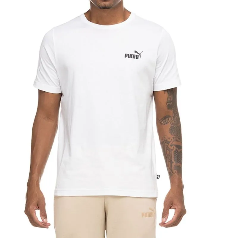 Camiseta Puma Masculina Algodão 100% Com Logo Pequena