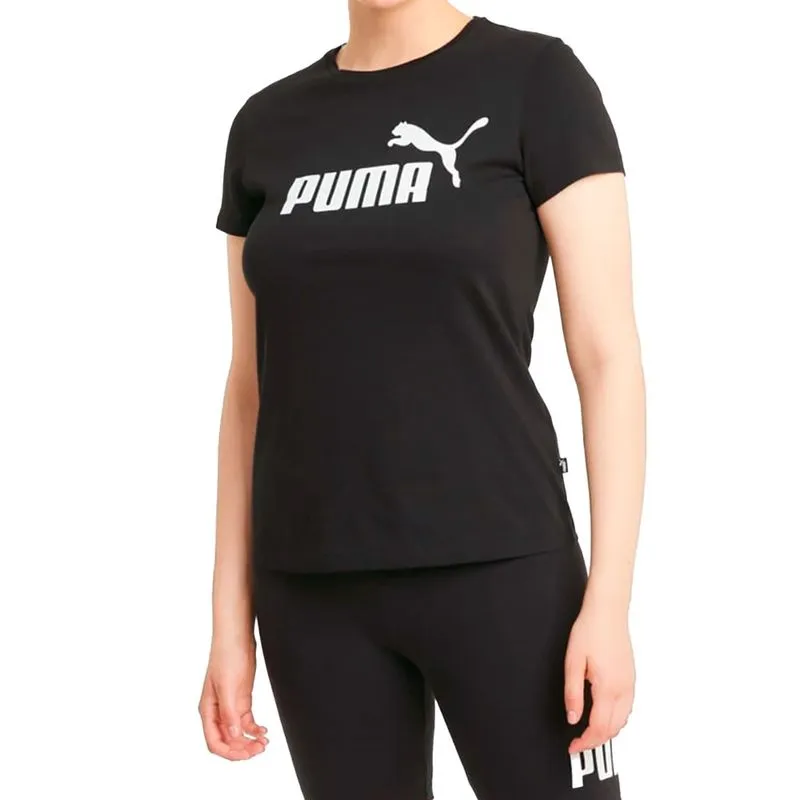 Camiseta Puma Logo Grande Estilo Feminina Em Algodão