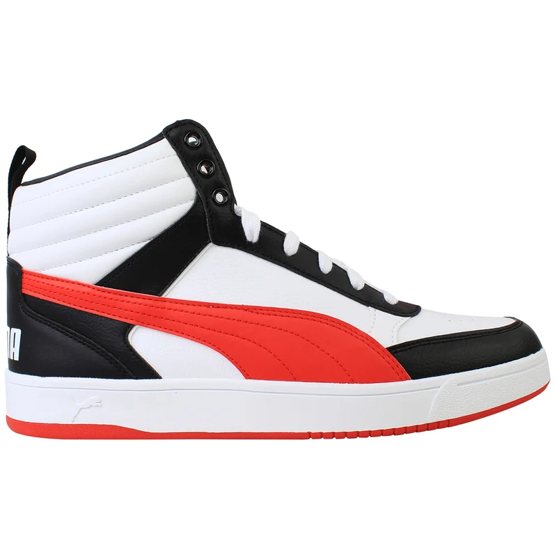 Puma Dribble Mid SL Mens Red/White Trainers 9